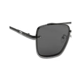 Bold Series Metal Frame Square Sunglasses - Black Bold Series Metal Frame Square Sunglasses - Black