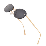 crush series Retro Vintage Rimless Oval Sunglasses With Heart Charms For Women - Midnight Muse crush series Retro Vintage Rimless Oval Sunglasses With Heart Charms For Women - Midnight Muse