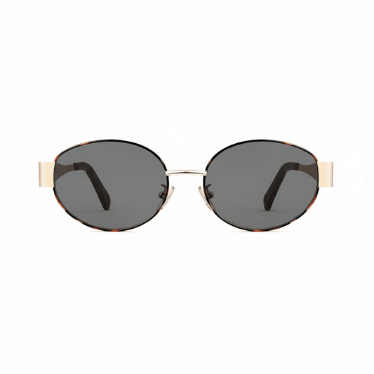 essntl Series Retro Oval 90s Sunglasses For Men & Women Wild Edit - Wild Shadow