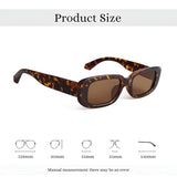 Rectro Series Retro Rectangular Sunglasses - Leopard Print Rectro Series Retro Rectangular Sunglasses - Leopard Print