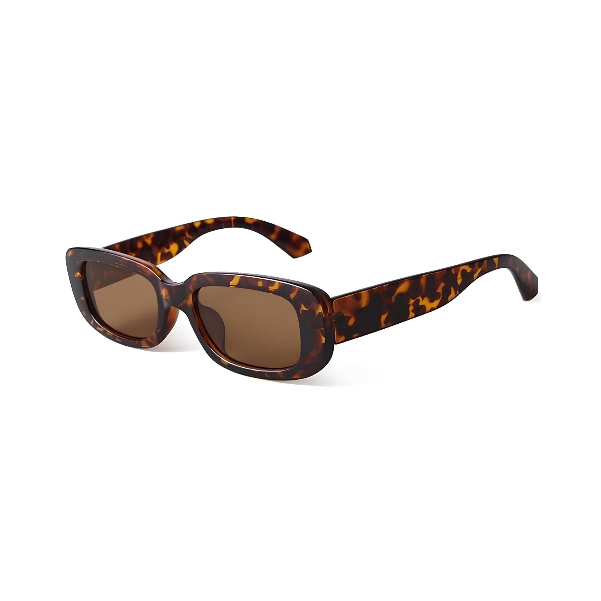 Rectro Series Retro Rectangular Sunglasses - Leopard Print Rectro Series Retro Rectangular Sunglasses - Leopard Print