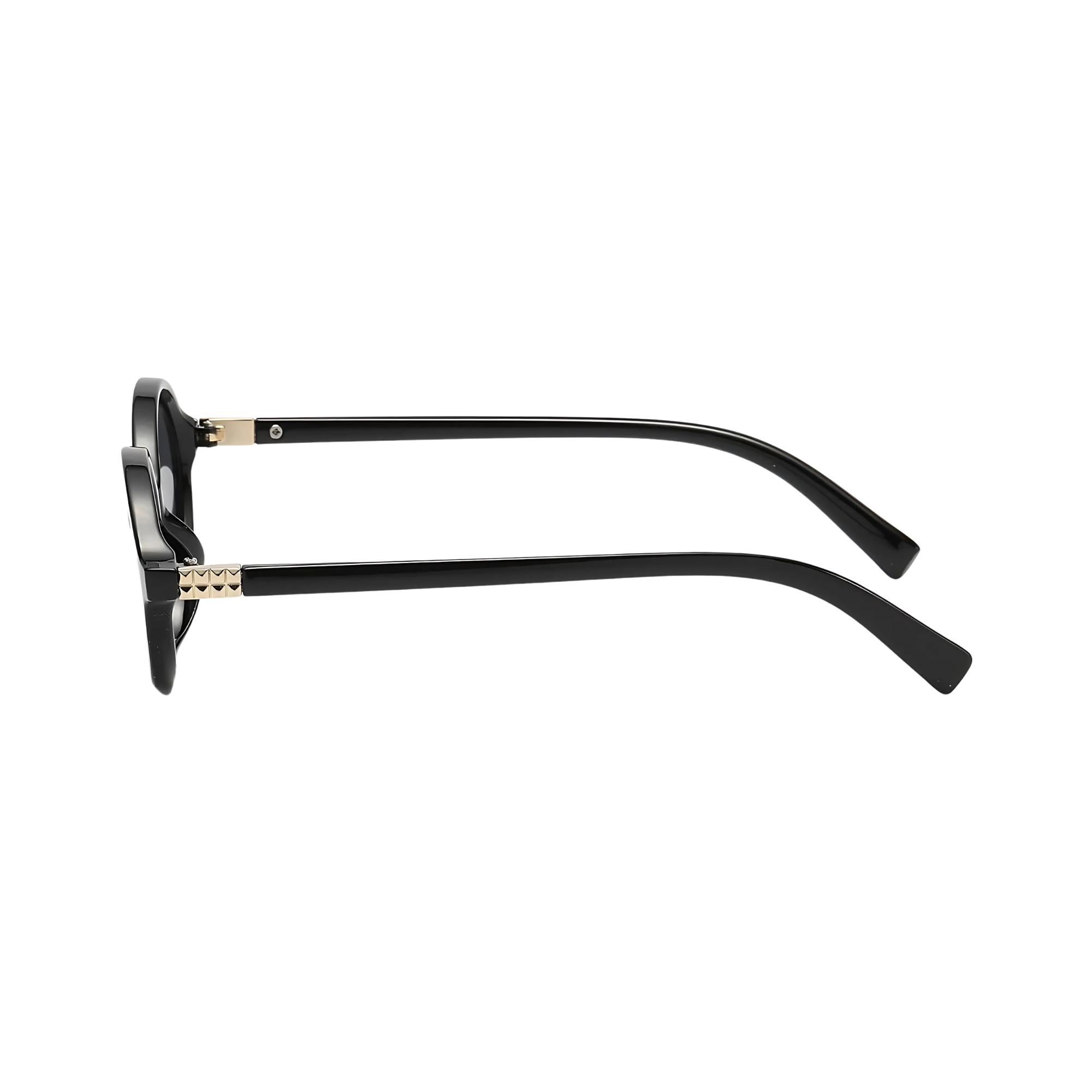 essntl series Retro Vintage 90s Oval Sunglasses For Men & Women - Black essntl series Retro Vintage 90s Oval Sunglasses For Men & Women - Black