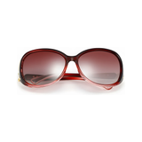 Royal Series Oval Fox Sunglasses For Women - Red Royal Series Oval Fox Sunglasses For Women - Red