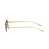 crush series Retro Vintage Rimless Oval Sunglasses For Men & Women - Gold Green crush series Retro Vintage Rimless Oval Sunglasses For Men & Women - Gold Green