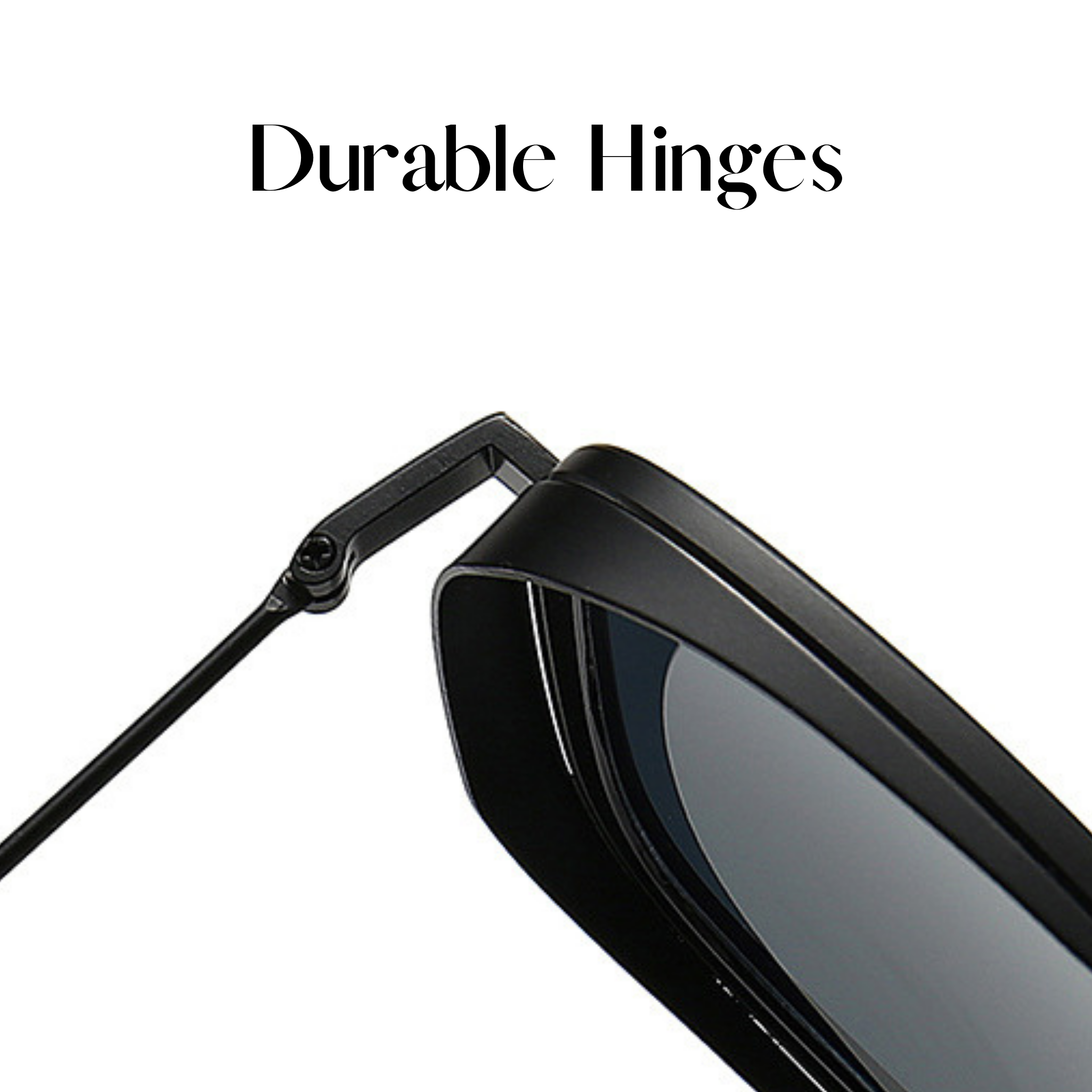 Fame Series Retro Square Sunglasses - Black Frame Grey Lens Fame Series Retro Square Sunglasses - Black Frame Grey Lens