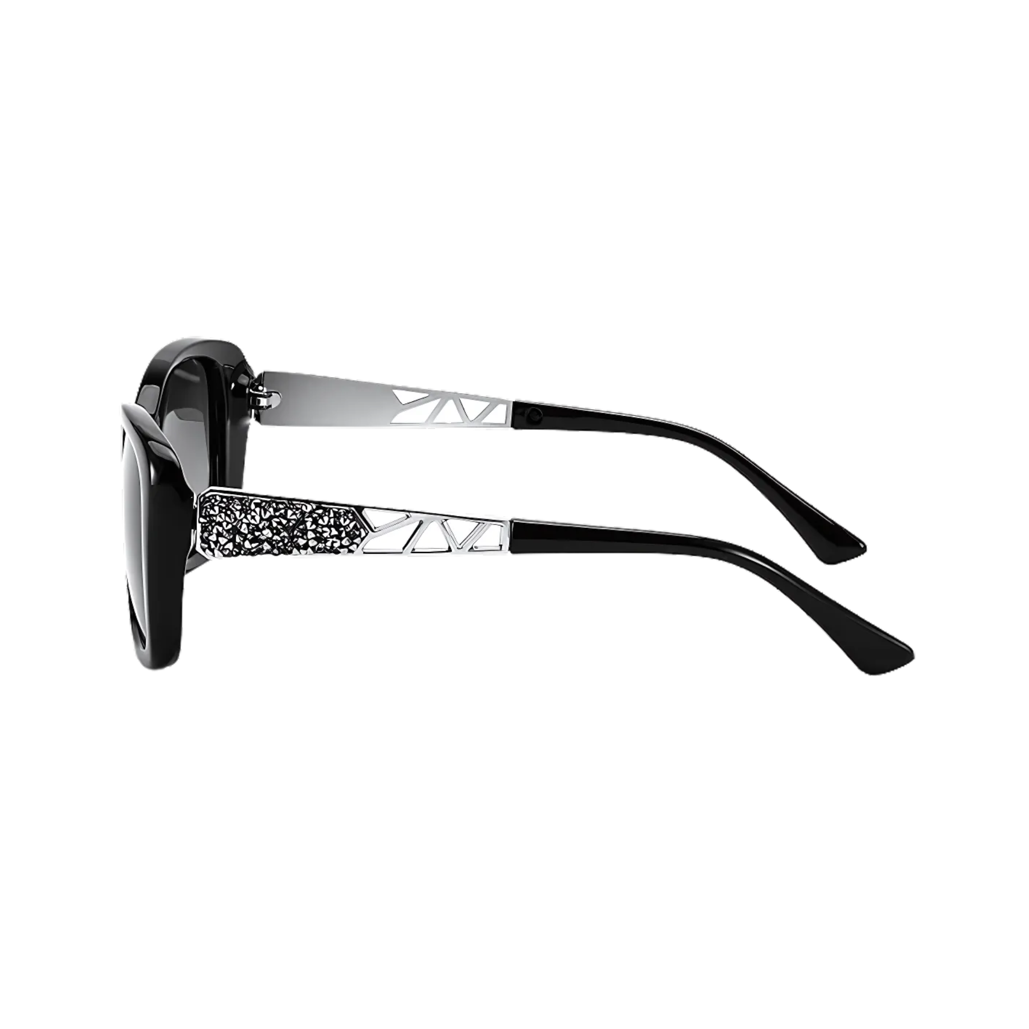 essntl series Butterfly Sparkling Crystal Sunglasses For Women - Ultra Black essntl series Butterfly Sparkling Crystal Sunglasses For Women - Ultra Black