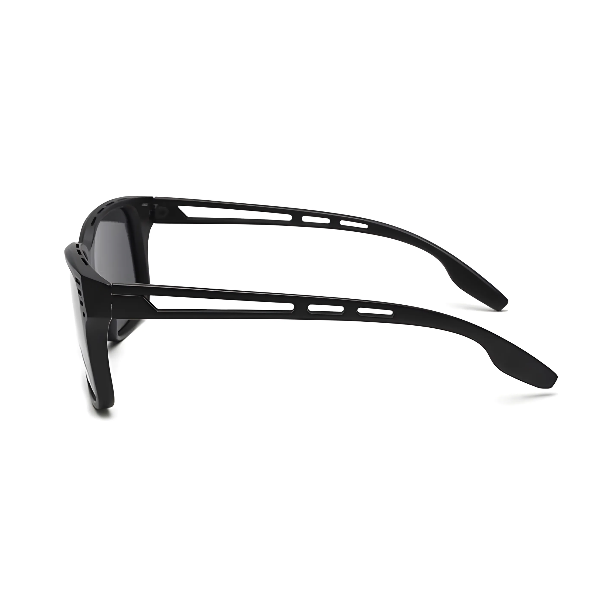 Klassic Series Square Polarized & UV Protected Sunglasses Matte Black Frame Grey Lenses Klassic Series Square Polarized & UV Protected Sunglasses Matte Black Frame Grey Lenses