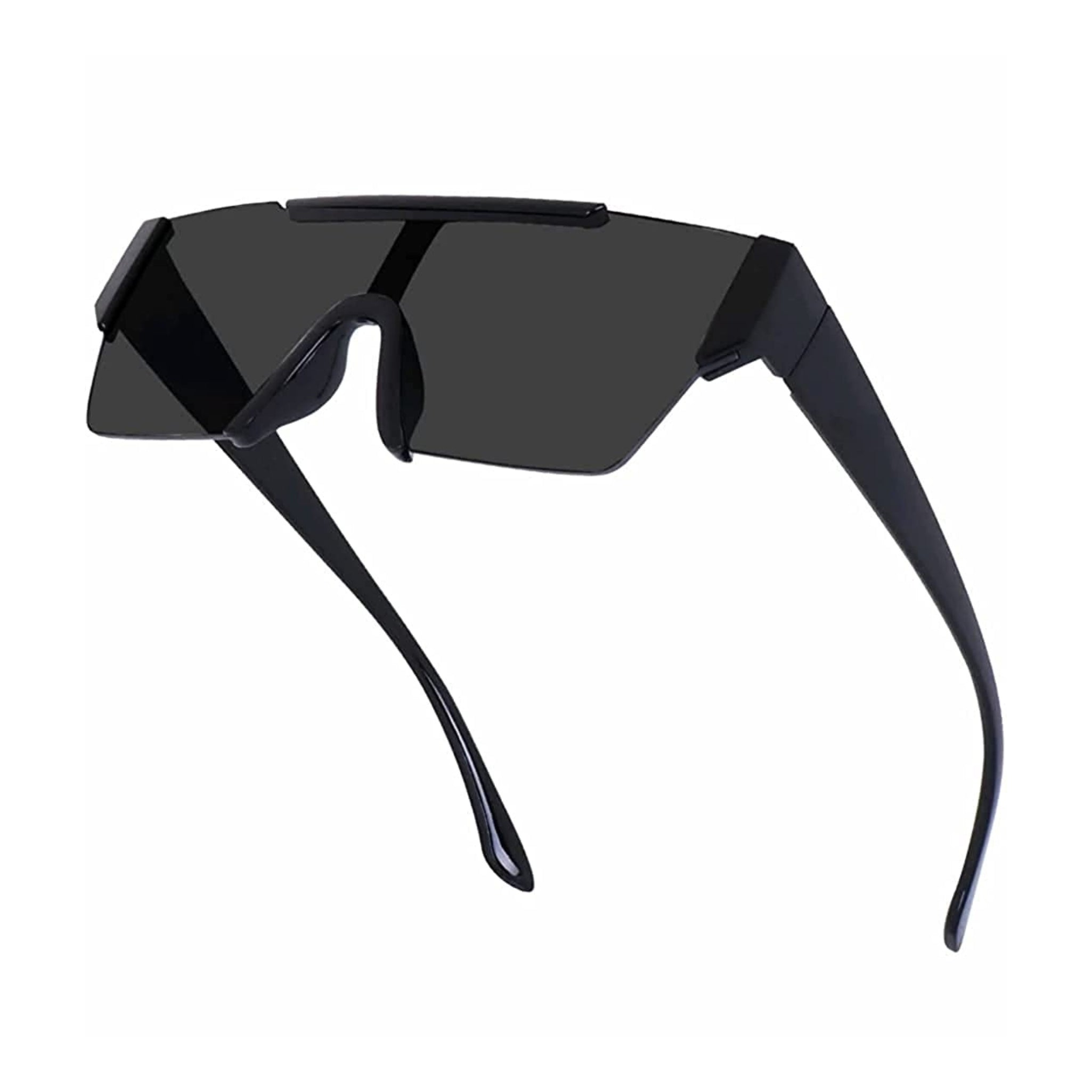 Monster Series UV Protected Square Sunglasses - Black Frame Grey Lens Monster Series UV Protected Square Sunglasses - Black Frame Grey Lens