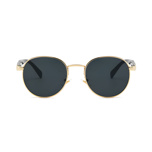 Halo Round Sunglasses - Golden Ash
