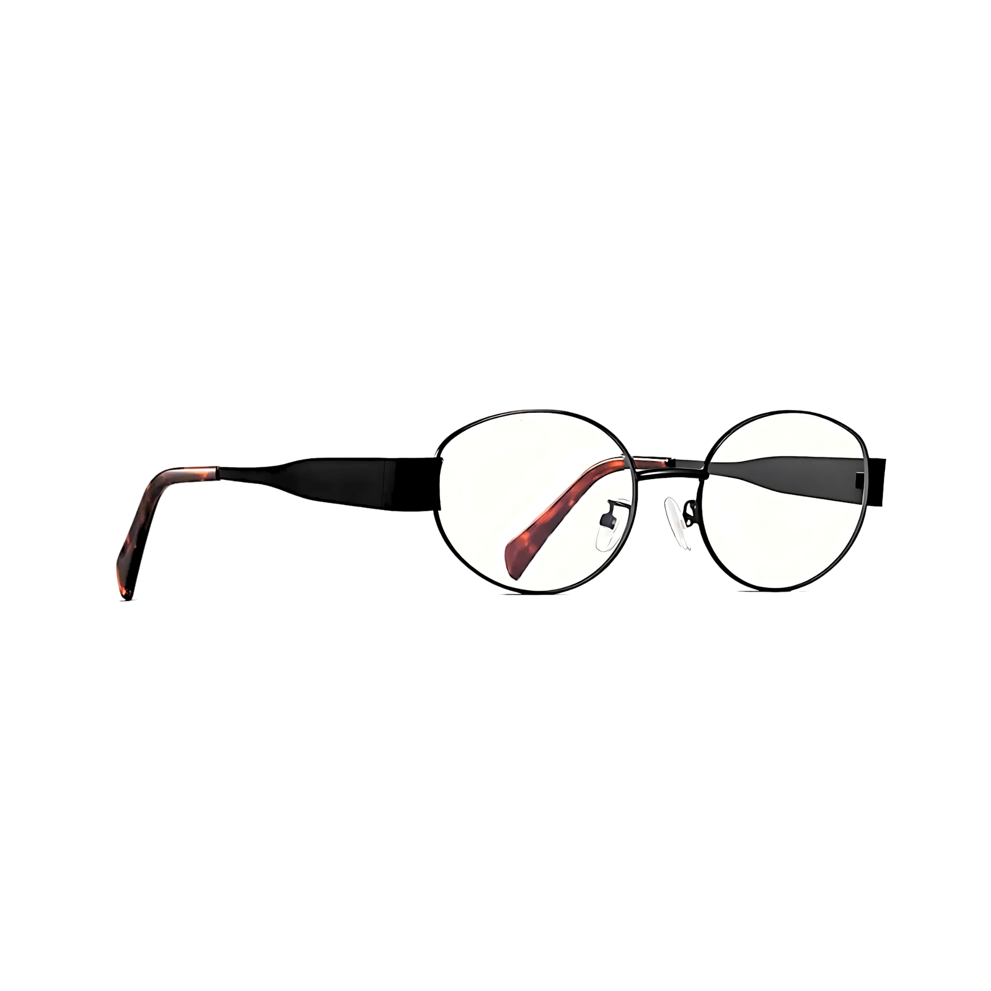 essntl Series Retro Oval Blue Light Blocking Computer Glasses - Unisex - Onyx Black essntl Series Retro Oval Blue Light Blocking Computer Glasses - Unisex - Onyx Black