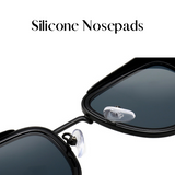 Fame Series Retro Square Sunglasses - Black Frame Grey Lens Fame Series Retro Square Sunglasses - Black Frame Grey Lens