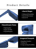 Futuristic Series Street Wear Y2K Rectangle Sunglasses - Cobalt Blue Futuristic Series Street Wear Y2K Rectangle Sunglasses - Cobalt Blue