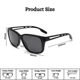 Klassic Series Square Polarized & UV Protected Sunglasses Matte Black Frame Grey Lenses Klassic Series Square Polarized & UV Protected Sunglasses Matte Black Frame Grey Lenses