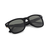 Klassic Series UV Protected Wayfarer Sunglasses - Matte Black Frame Green Lenses Klassic Series UV Protected Wayfarer Sunglasses - Matte Black Frame Green Lenses