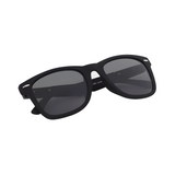 Klassic Series UV Protected Wayfarer Sunglasses - Matte Black Frame Grey Lenses Klassic Series UV Protected Wayfarer Sunglasses - Matte Black Frame Grey Lenses