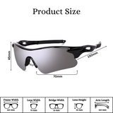 Futuristic Series Half Rim Sports Sunglasses - Black Frame Silver Mirrored Lenses Futuristic Series Half Rim Sports Sunglasses - Black Frame Silver Mirrored Lenses