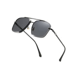 Bold Series Metal Frame Square Sunglasses - Black Bold Series Metal Frame Square Sunglasses - Black