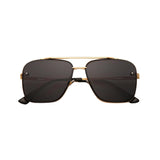Bold Series Metal Frame Square Sunglasses - Gold Frame Black Lens Bold Series Metal Frame Square Sunglasses - Gold Frame Black Lens