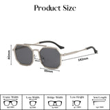 OCTO Series Metal Frame Octagon Sunglasses - Silver OCTO Series Metal Frame Octagon Sunglasses - Silver