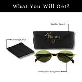 essntl Series Retro Oval Sunglasses For Men & Women - Emerald Green essntl Series Retro Oval Sunglasses For Men & Women - Emerald Green