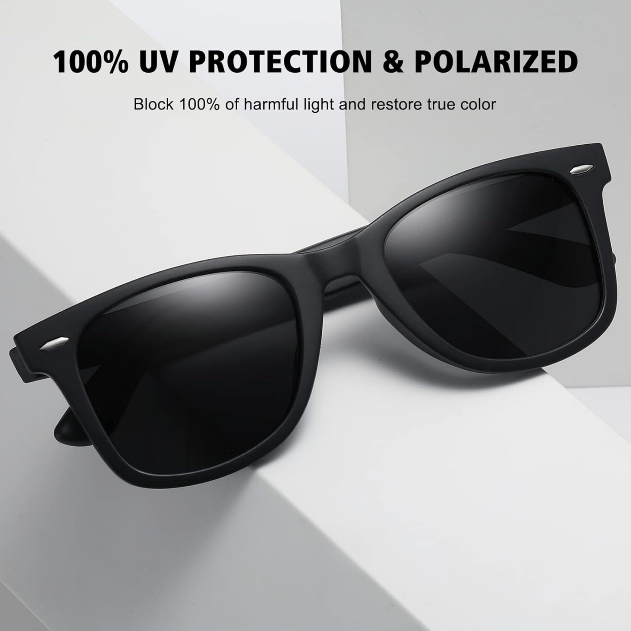 Klassic Series Polarized Wayfarer Sunglasses For Men & Women - (Grey & Yellow Lenses) Klassic Series Polarized Wayfarer Sunglasses For Men & Women - (Grey & Yellow Lenses)