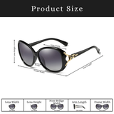 Royal Series Oval Fox Sunglasses For Women - Black Royal Series Oval Fox Sunglasses For Women - Black