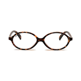 essntl series Retro Vintage 90s Oval Computer Glasses For Men & Women - Leopard Clear essntl series Retro Vintage 90s Oval Computer Glasses For Men & Women - Leopard Clear