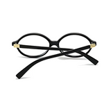 essntl series Retro Vintage 90s Oval Computer Glasses For Men & Women - Black Clear essntl series Retro Vintage 90s Oval Computer Glasses For Men & Women - Black Clear