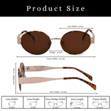 essntl Series Retro Oval 90s Sunglasses For Men & Women Wild Edit - Wild Mocha essntl Series Retro Oval 90s Sunglasses For Men & Women Wild Edit - Wild Mocha