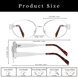essntl Series Retro Oval Blue Light Blocking Computer Glasses - Unisex - Platinum Silver essntl Series Retro Oval Blue Light Blocking Computer Glasses - Unisex - Platinum Silver