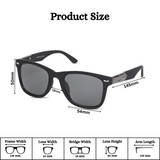 Klassic Series UV Protected Wayfarer Sunglasses - Matte Black Frame Grey Lenses Klassic Series UV Protected Wayfarer Sunglasses - Matte Black Frame Grey Lenses