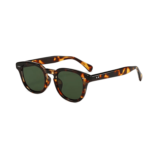 Dotted Series Panto Vintage Sunglasses for Men & Women - Demi Green