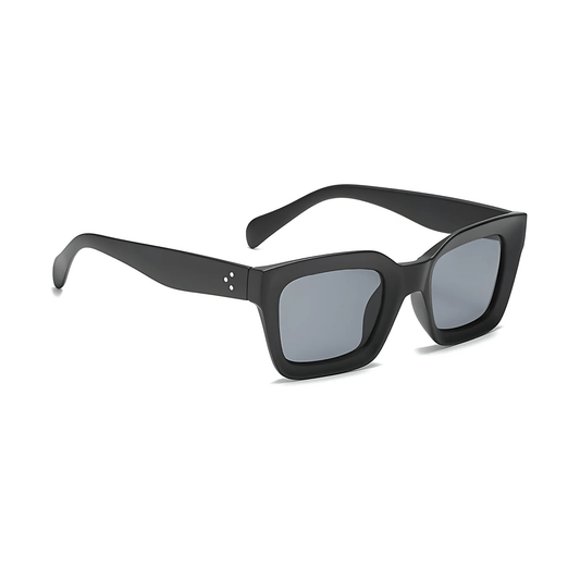 Dotted Series 3 Dots Square Sunglasses - Black