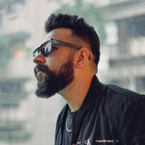 Futuristic Series Street Wear Y2K Rectangle Sunglasses - Stardust Steel Silver Futuristic Series Street Wear Y2K Rectangle Sunglasses - Stardust Steel Silver