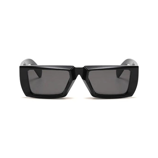 Futuristic Series Street Wear Y2K Rectangle Sunglasses - Onyx Black