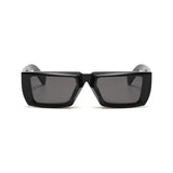 Futuristic Series Street Wear Y2K Rectangle Sunglasses - Onyx Black Futuristic Series Street Wear Y2K Rectangle Sunglasses - Onyx Black