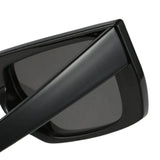 Futuristic Series Street Wear Y2K Rectangle Sunglasses - Onyx Black Futuristic Series Street Wear Y2K Rectangle Sunglasses - Onyx Black