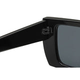 Futuristic Series Street Wear Y2K Rectangle Sunglasses - Onyx Black Futuristic Series Street Wear Y2K Rectangle Sunglasses - Onyx Black