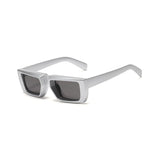 Futuristic Series Street Wear Y2K Rectangle Sunglasses - Stardust Steel Silver Futuristic Series Street Wear Y2K Rectangle Sunglasses - Stardust Steel Silver