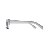 Futuristic Series Street Wear Y2K Rectangle Sunglasses - Stardust Steel Silver Futuristic Series Street Wear Y2K Rectangle Sunglasses - Stardust Steel Silver