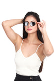 essntl Series Retro Oval Sunglasses For Women & Men - Gold Grey essntl Series Retro Oval Sunglasses For Women & Men - Gold Grey