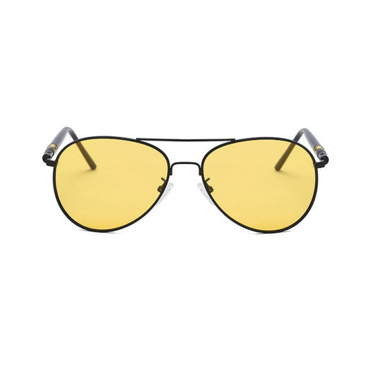 PoshPilot Klassic Series Night Driving Aviator Sunglasses For Men & Women