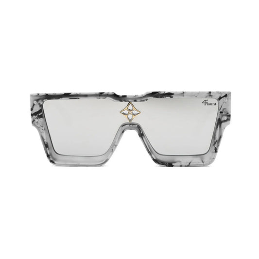 Monster Series Luxury Oversized Sunglasses - Marble Print