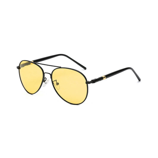 PoshPilot Klassic Series Night Driving Aviator Sunglasses For Men & Women