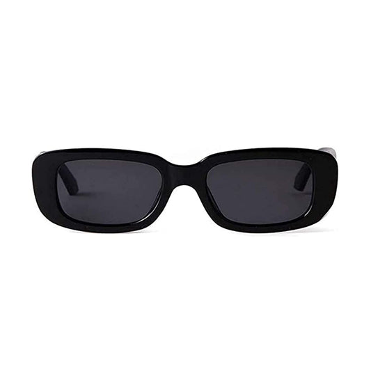 Rectro Series Retro Rectangular Sunglasses - Black