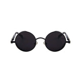 DISC Series Round Steampunk Sunglasses - Black DISC Series Round Steampunk Sunglasses - Black