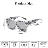 Monster Series Luxury Oversized Sunglasses - Marble Print Monster Series Luxury Oversized Sunglasses - Marble Print