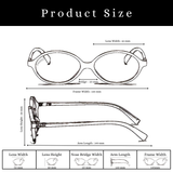 essntl series Retro Vintage 90s Oval Computer Glasses For Women - Wine Red essntl series Retro Vintage 90s Oval Computer Glasses For Women - Wine Red