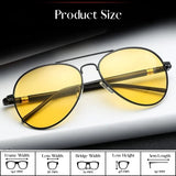 PoshPilot Klassic Series Night Driving Aviator Sunglasses For Men & Women PoshPilot Klassic Series Night Driving Aviator Sunglasses For Men & Women