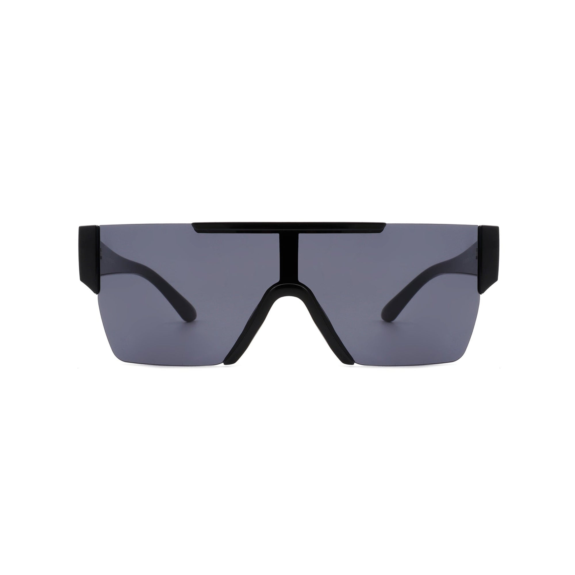 Monster Series UV Protected Square Sunglasses - Black Frame Grey Lens Monster Series UV Protected Square Sunglasses - Black Frame Grey Lens